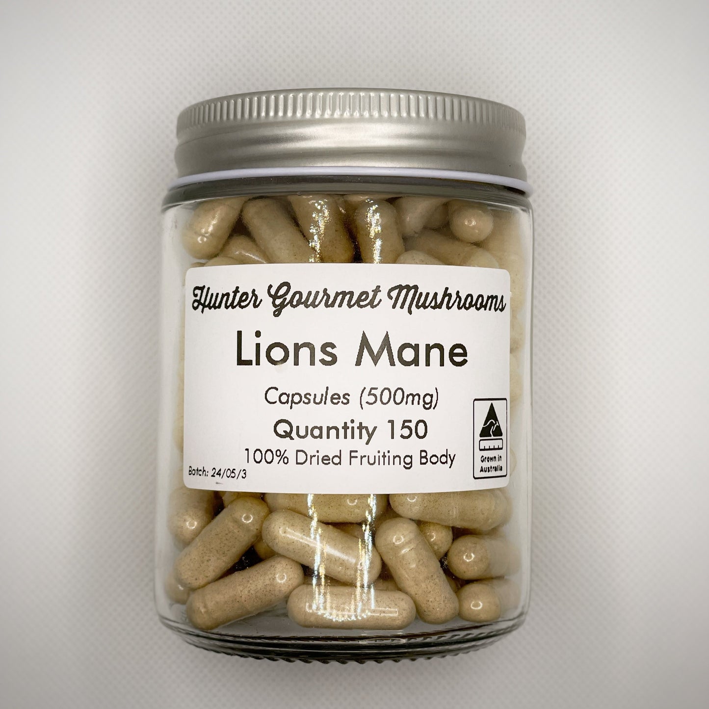 Lion's Mane Capsules: 100% Farm-Grown in Australia